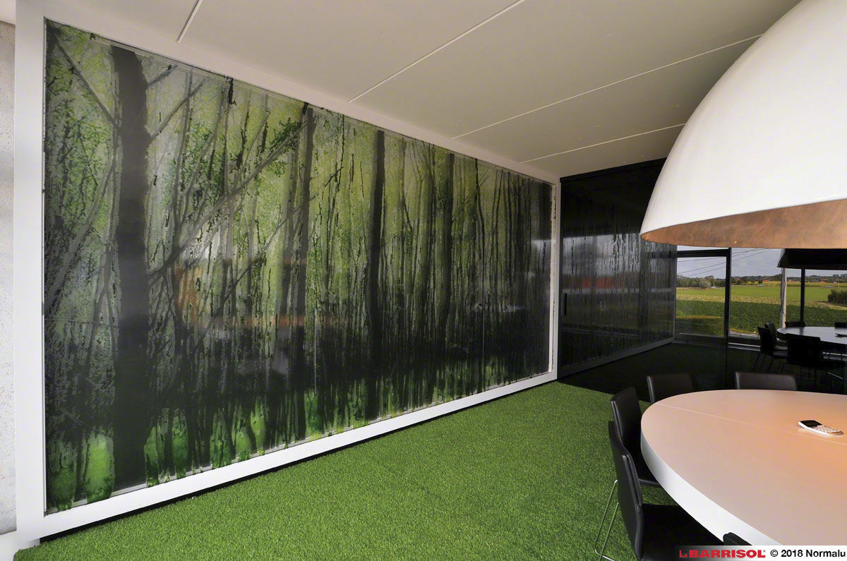 Toile tendue murale / imprimée / rétroéclairée / légère LAYERS