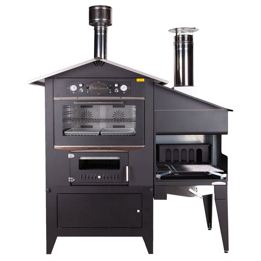 Barbecue à Charbon Bakaji 33 Cm – Grill Portable 3 Pieds Avec Pare-Vent Et Grille Réglable