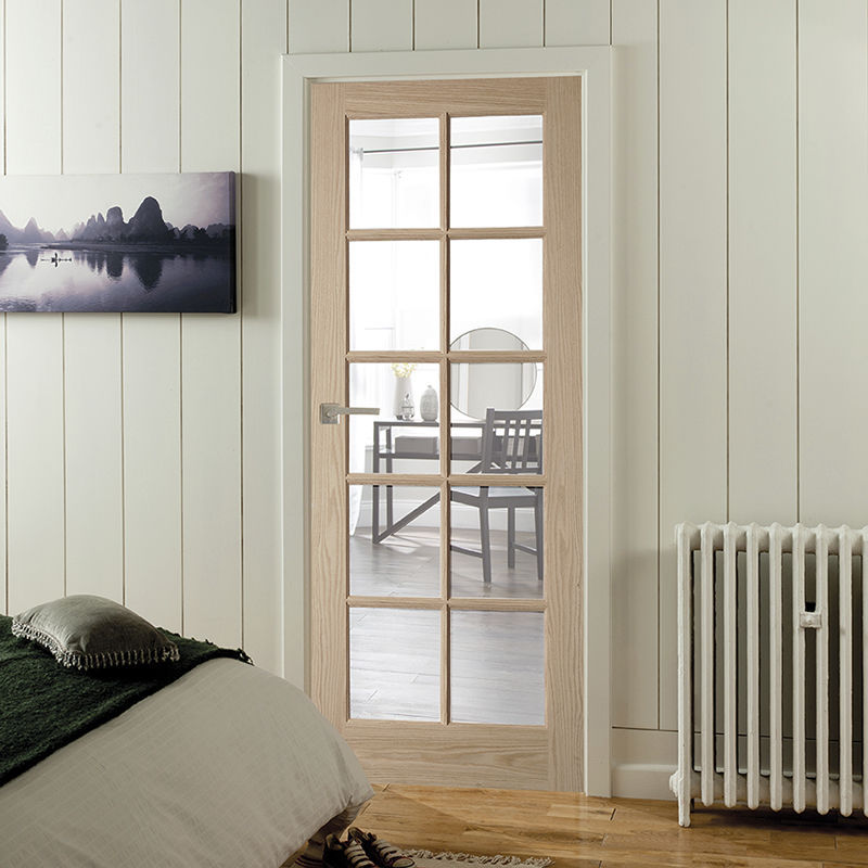 Porte d'intérieur - OREGON : LIGHT CLEAR - JELD-WEN - en chêne blanc ...