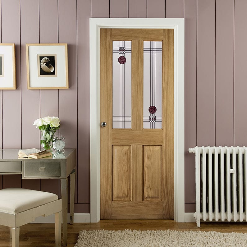 Porte d'intérieur - OREGON : MACKINTOSH 2 LIGHT - JELD-WEN - en chêne ...