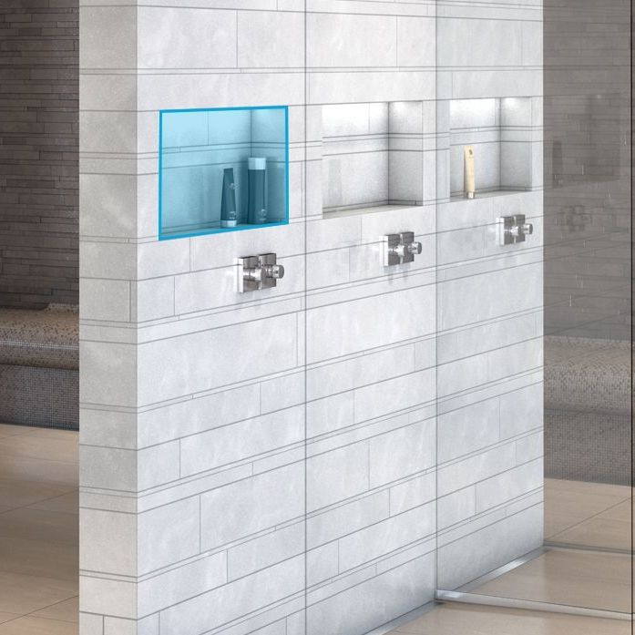 Panneau de construction en polystyrène SANWELL NICHES wedi GmbH