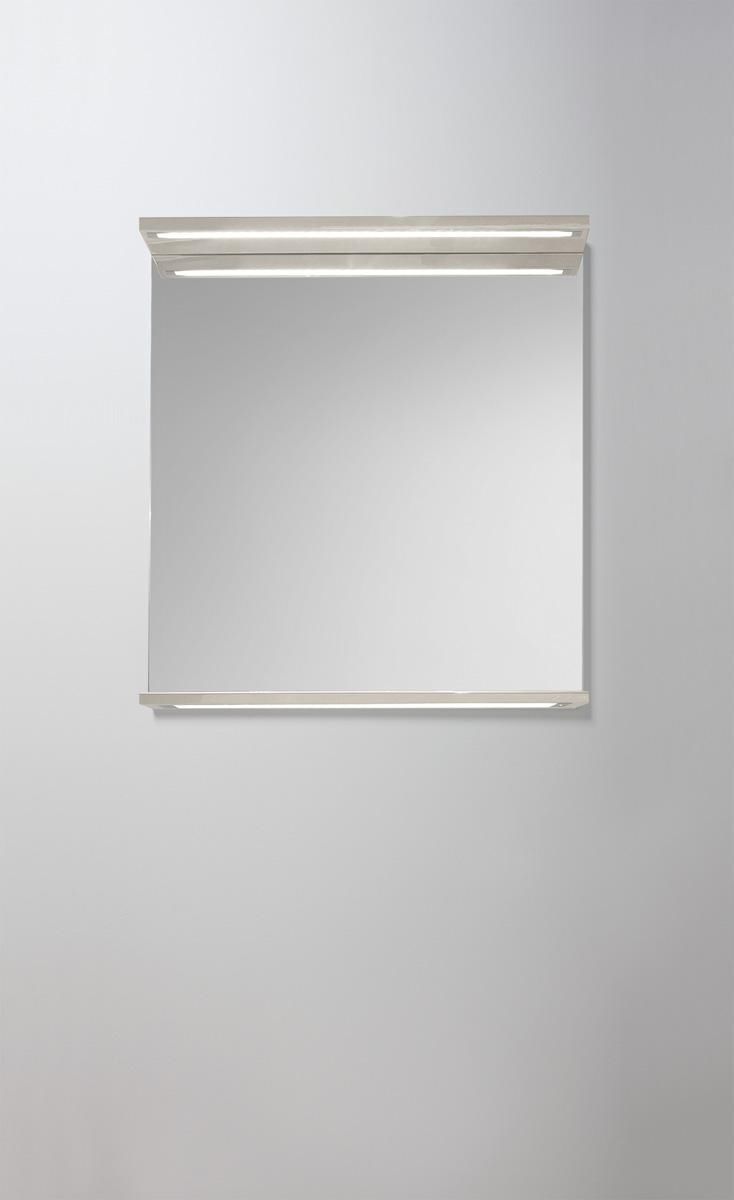 Miroir de salle de bain mural / lumineux / avec étagère ...