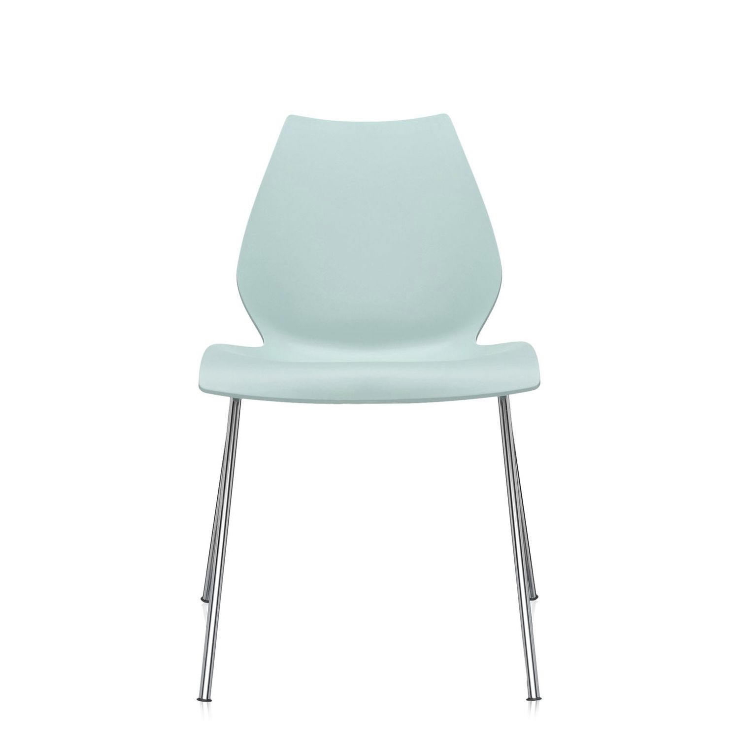 Chaise contemporaine MAUI Kartell en tissu / en placage de bois