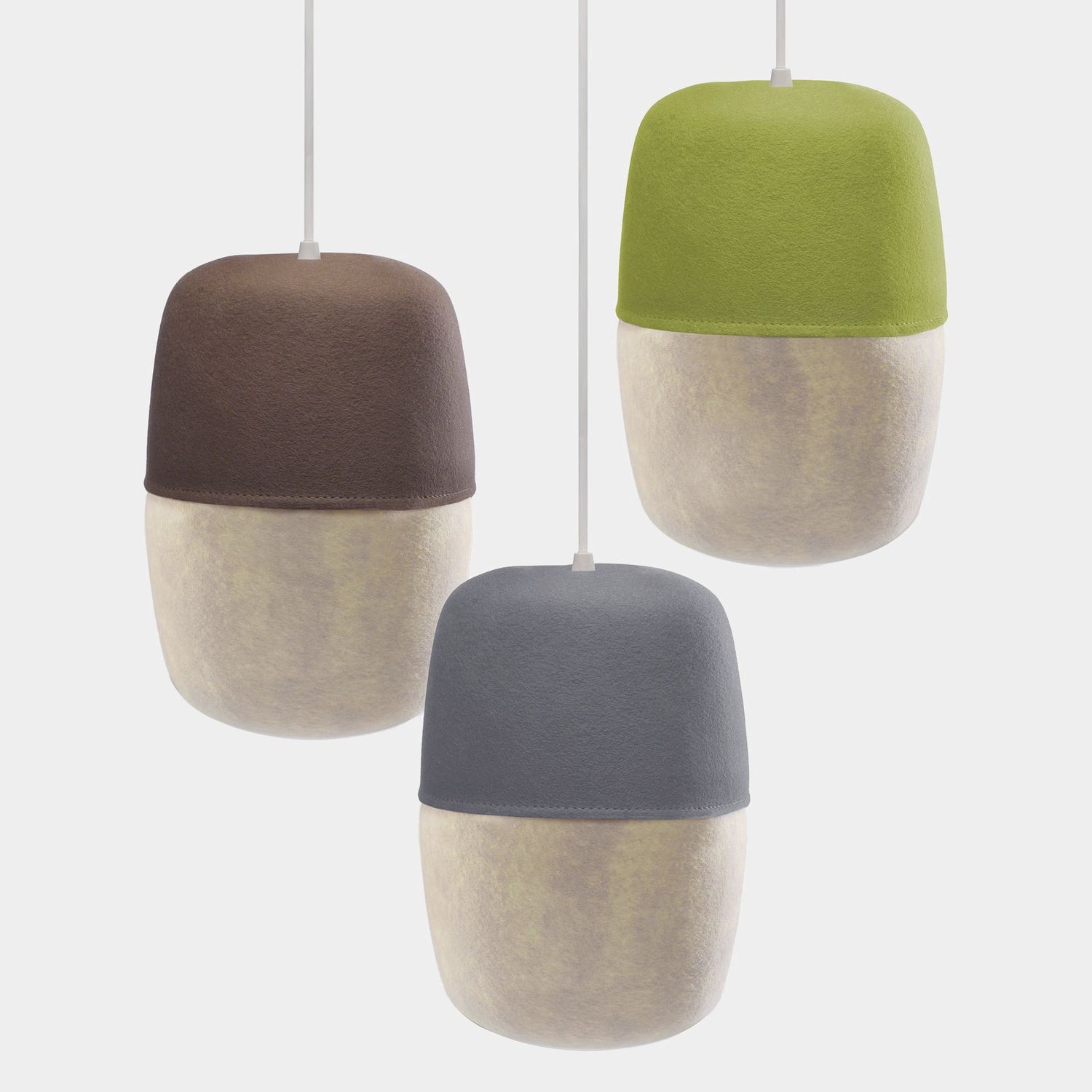 Suspension Capsule Light MIO en laine / contemporaine / droit