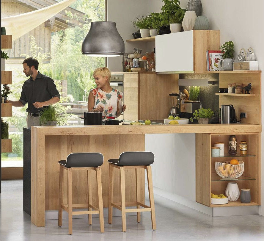 Cuisine contemporaine - L1 - TEAM 7 - en chêne / en noyer / en