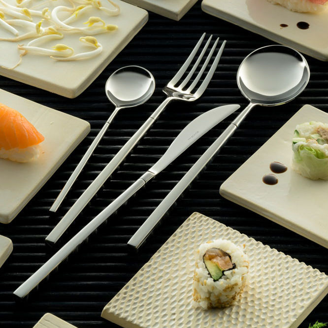 2 Paquets 8 Pièces De Couvert En Acier Inoxydable