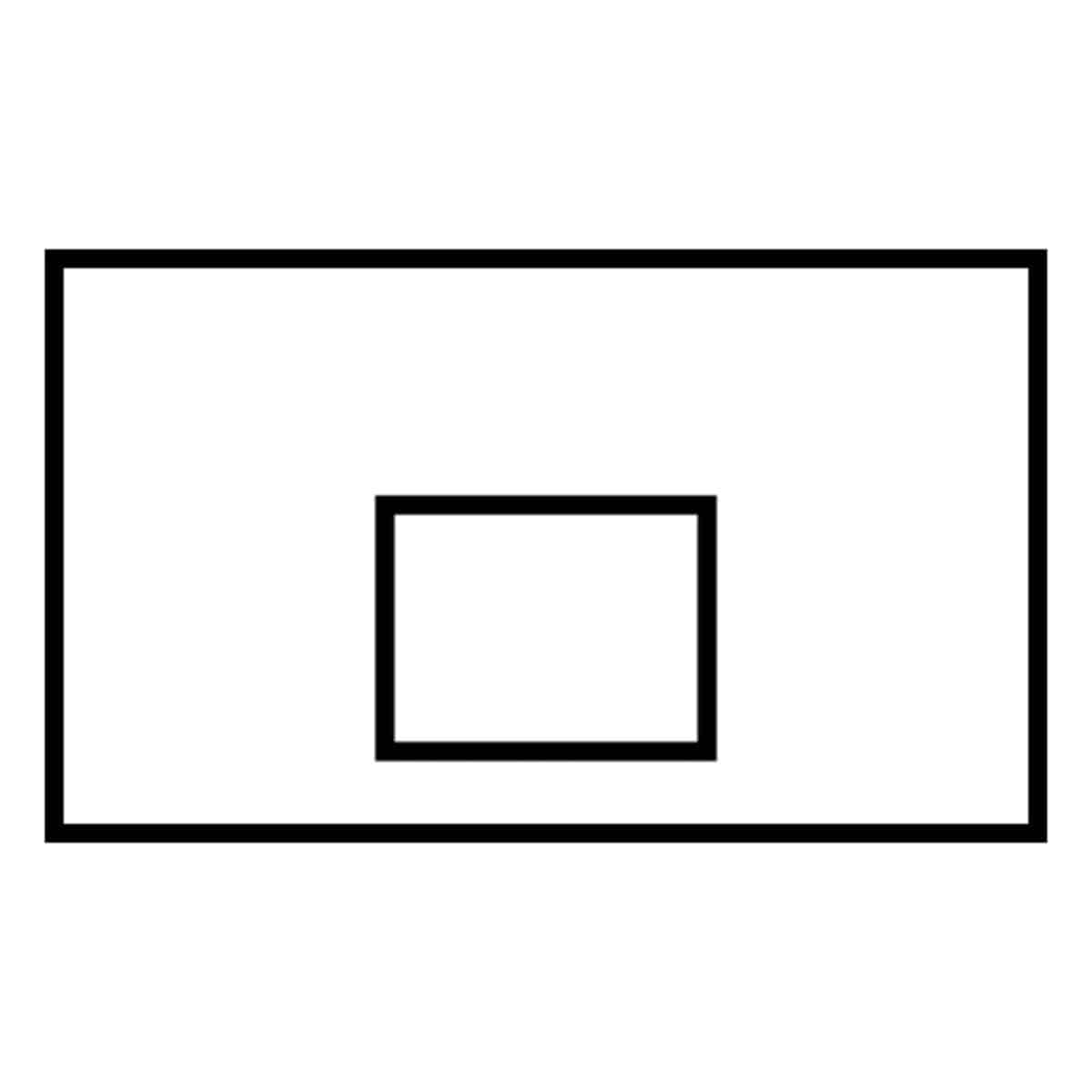 Panneau de basket en fibre de verre 1611871 Schelde Sports