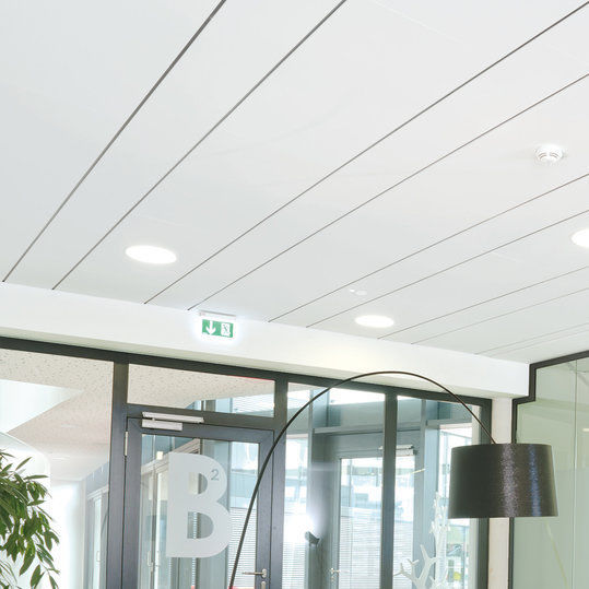 Fauxplafond en fibre minérale AMF THERMATEX Alpha HD 30mm Knauf Ceiling Solutions en