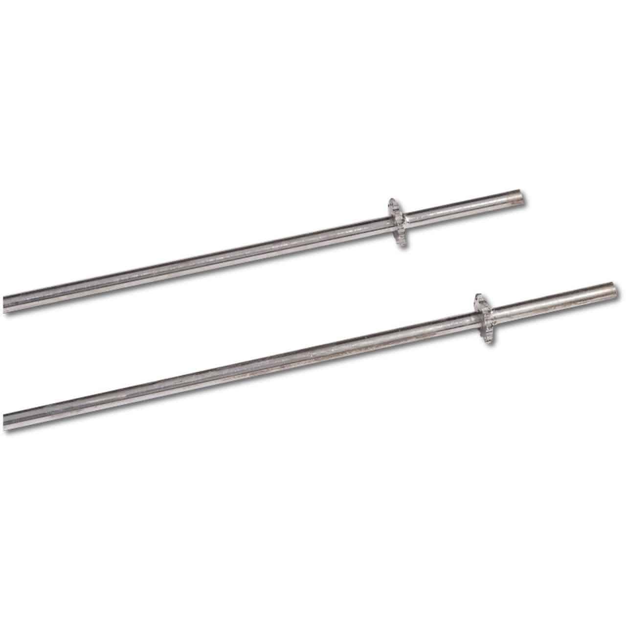 20 brochettes en acier inoxydable pour grillades, brochettes plates en métal, 36 cm