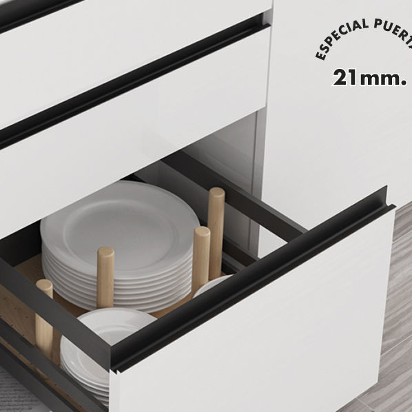 Gedotec Poignée De Meuble En Aluminium Poignée Distance De Percage 177 Mm Argent Anodise Gr10091