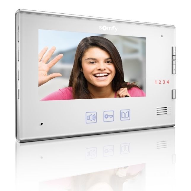 Moniteur De Sécurité ADT AIO – Écran 7 Pouces LED LCD, Blanc, Intérieur, Batterie/secteur