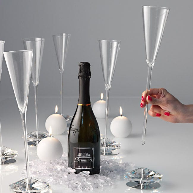 Flûte à champagne en cristal DIAMOND BRUMMEL professionnelle