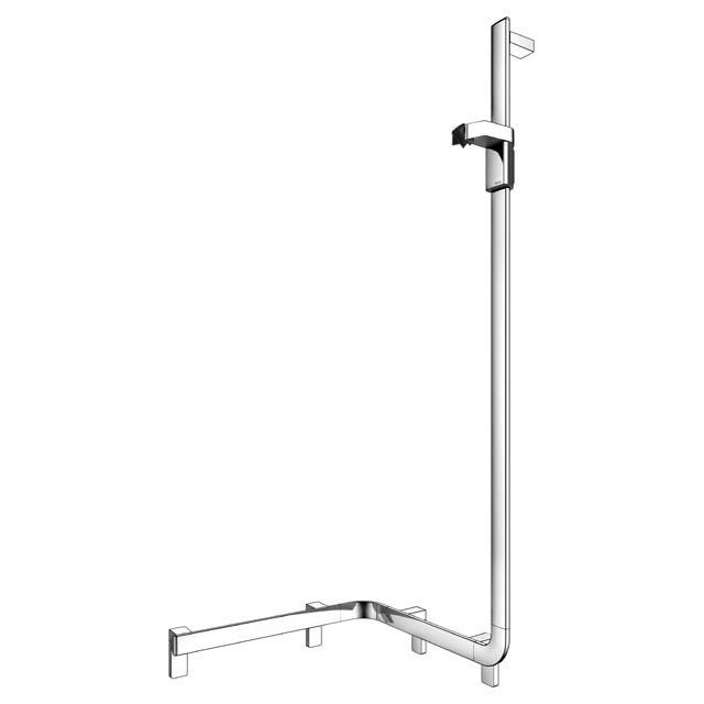 Dérouleur Papier Toilette à Coller Ou à Percer KEUCO Rose, Made In Germany En Metal Chrome Poli Rigide Forme Ouverte Colle Fourni 96115775