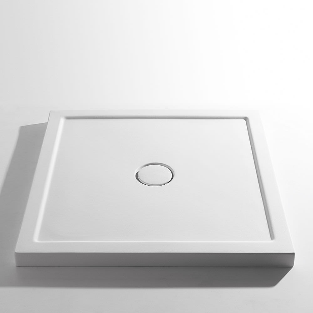 Receveur de douche carré SESSANTA TALCO MUSCHIO CACAO NERO LUCIDO