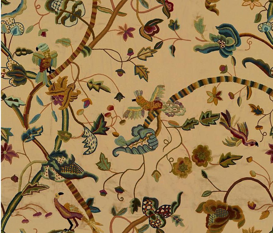 Tissu D'ameublement Lee Jofa - Tissé Lance, 2 Yards, Motif Classique Pour Coussins Ou Rideaux