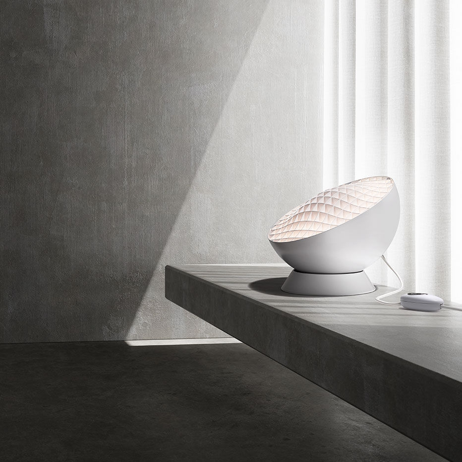 Lampe de table GRID PALLUCCO en métal / en verre / contemporaine