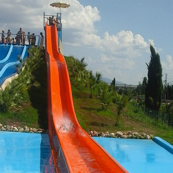 Toboggan droit KAMIKAZE FLAT TECNOPISCINE INTERNATIONAL pour parc