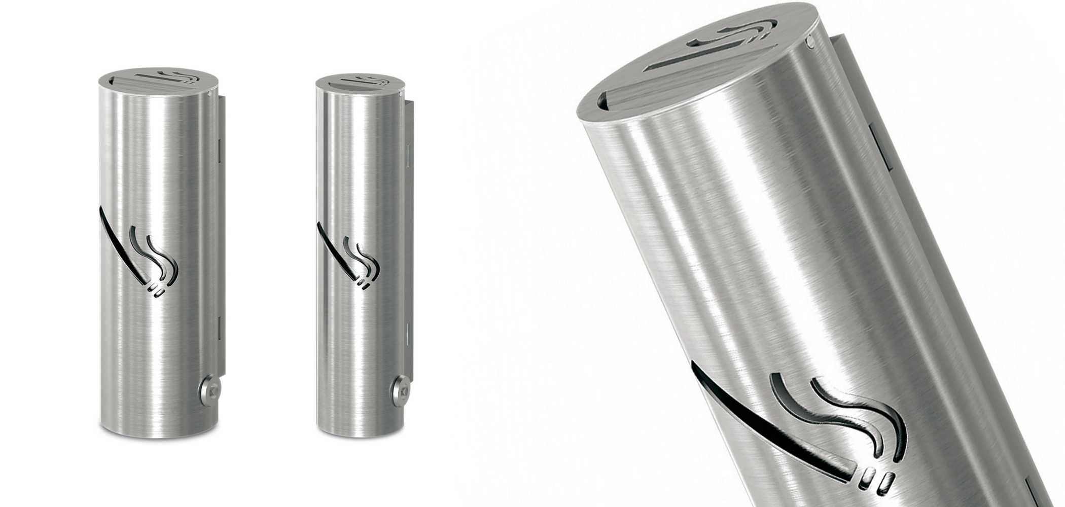 NYKCPJMW Cendrier Mural, Réceptacle Mural Extérieur En Acier Inoxydable