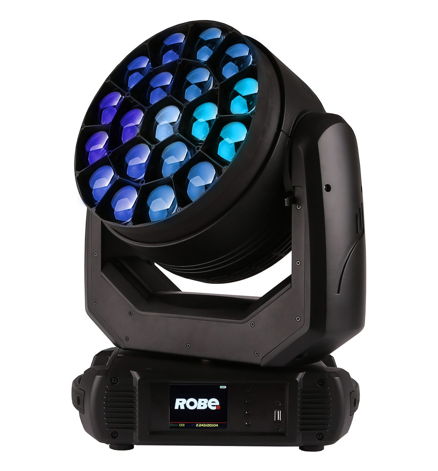 Projecteur Lyre LED RGBW 180W 19CH - Tête Mobile Rotative Pour DJ, Bar, Club, Disco