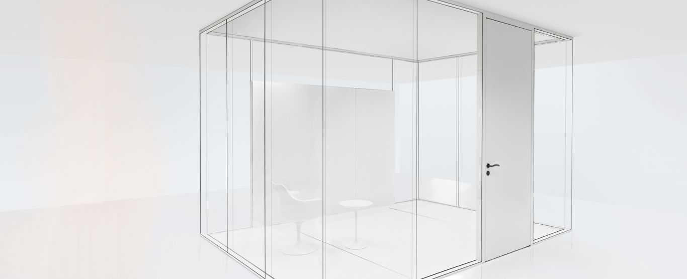 Cloison amovible / vitrée / de bureau / acoustique METROPOLINES 1