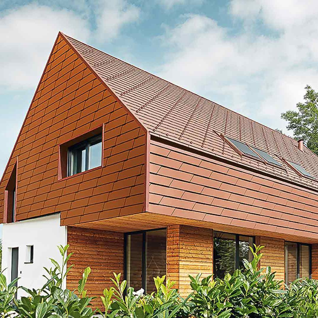 Bardeau en aluminium XL PREFA Aluminiumprodukte GmbH pour bardage Bardeau en aluminium XL PREFA Aluminiumprodukte GmbH pour bardage