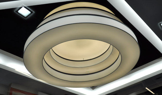 Faux-plafond PVC / en îlot / acoustique / imprimé - EXTENZO - Getz Bros ...