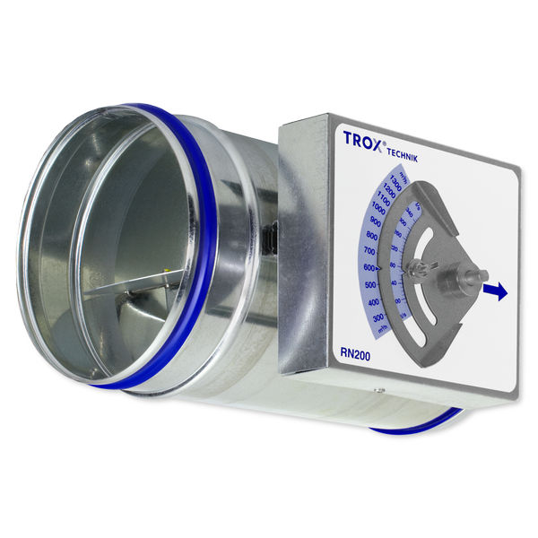 Vanne De Régulation D'air Manuelle En PVC 125 Mm - Pour Systèmes Ventilation, Conduit D'échappement | Blanc