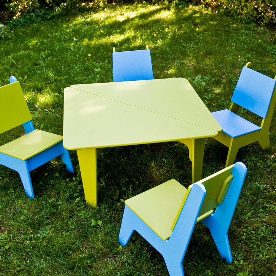 HENGMEI Table pour enfants avec chaises Groupe de sièges avec 163 blocs