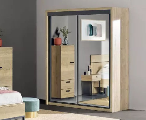 Armoire contemporaine - EIFFEL - Meubles Célio - en mélaminé / à portes