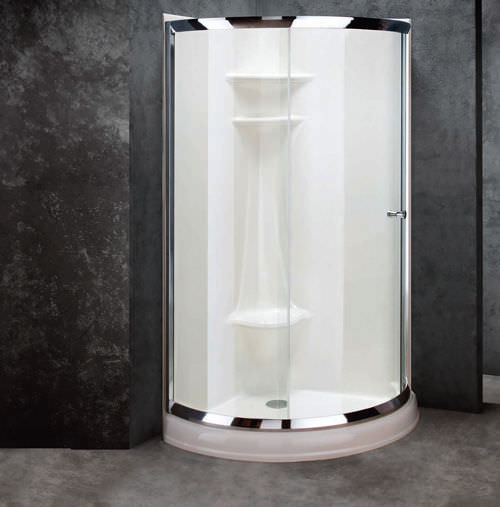 Douche à l'italienne BELLA 361PB CAMLTOMLIN en verre / à porte