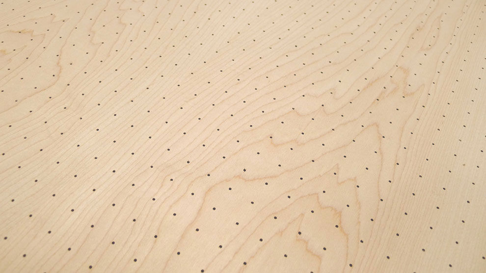 Panneau acoustique pour agencement intérieur PA P035 Decustik en bois / perforé