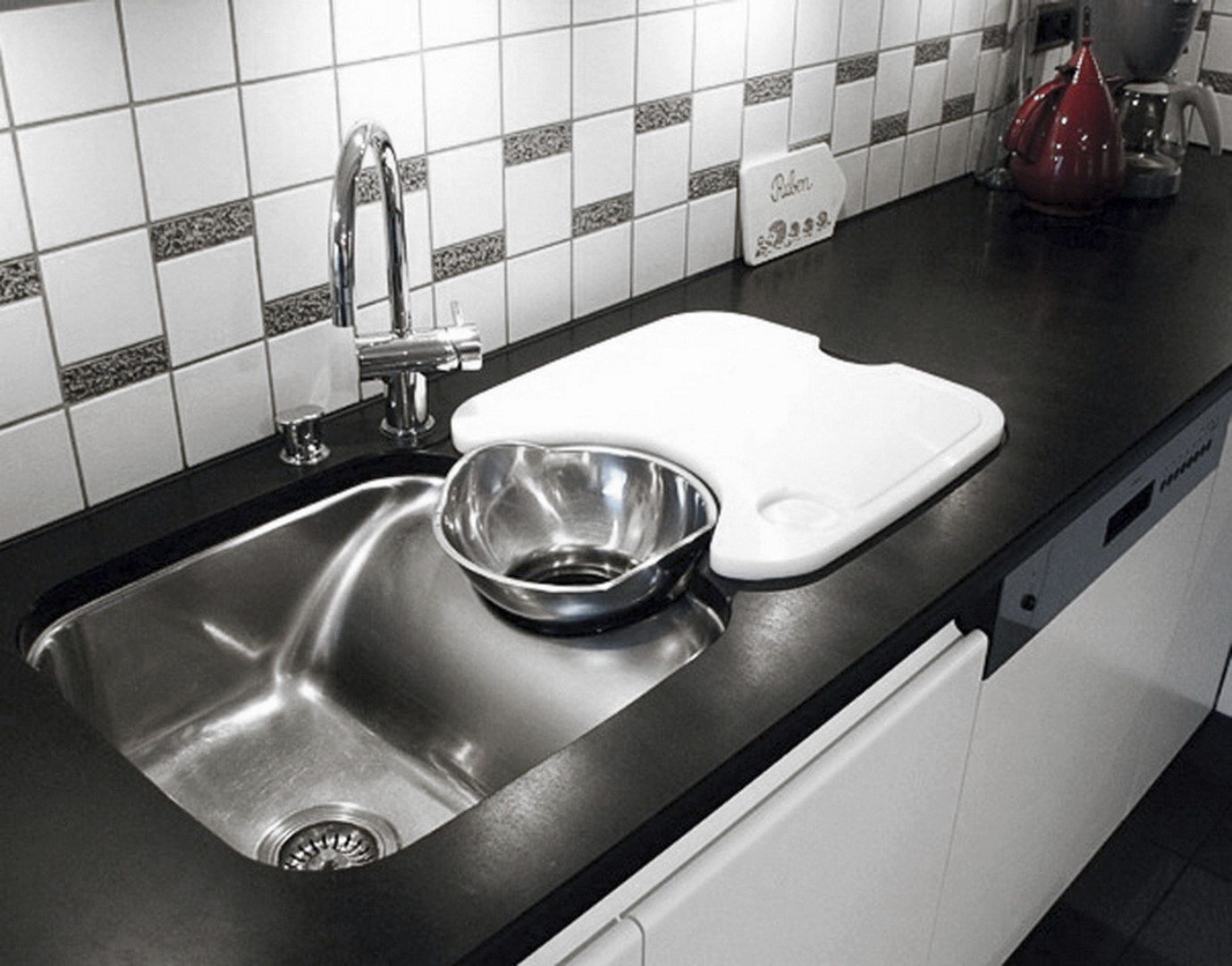 Plan de travail en ardoise - ITALIAN - Balfin srl - de cuisine / noir