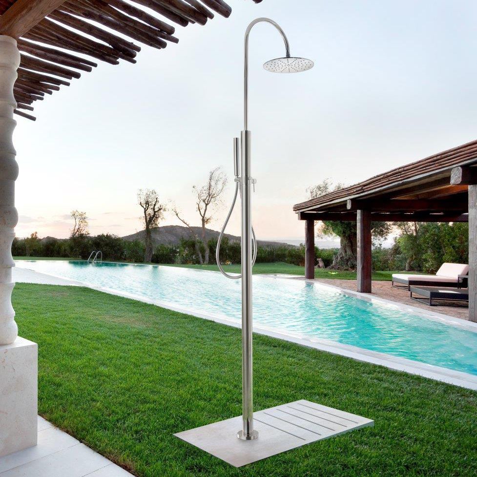 Douche d'extérieur en acier inoxydable C1 TENDER RAIN