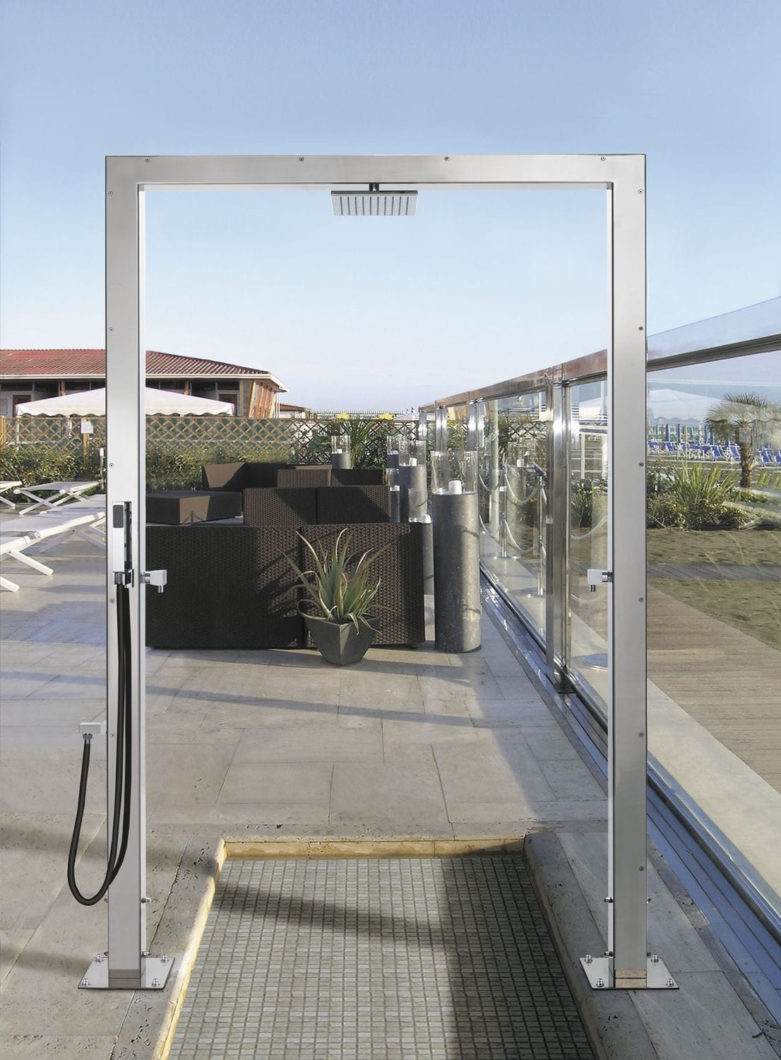 Douche de jardin de piscine LARES SHOWER BRIDGE PQ80 Fontealta