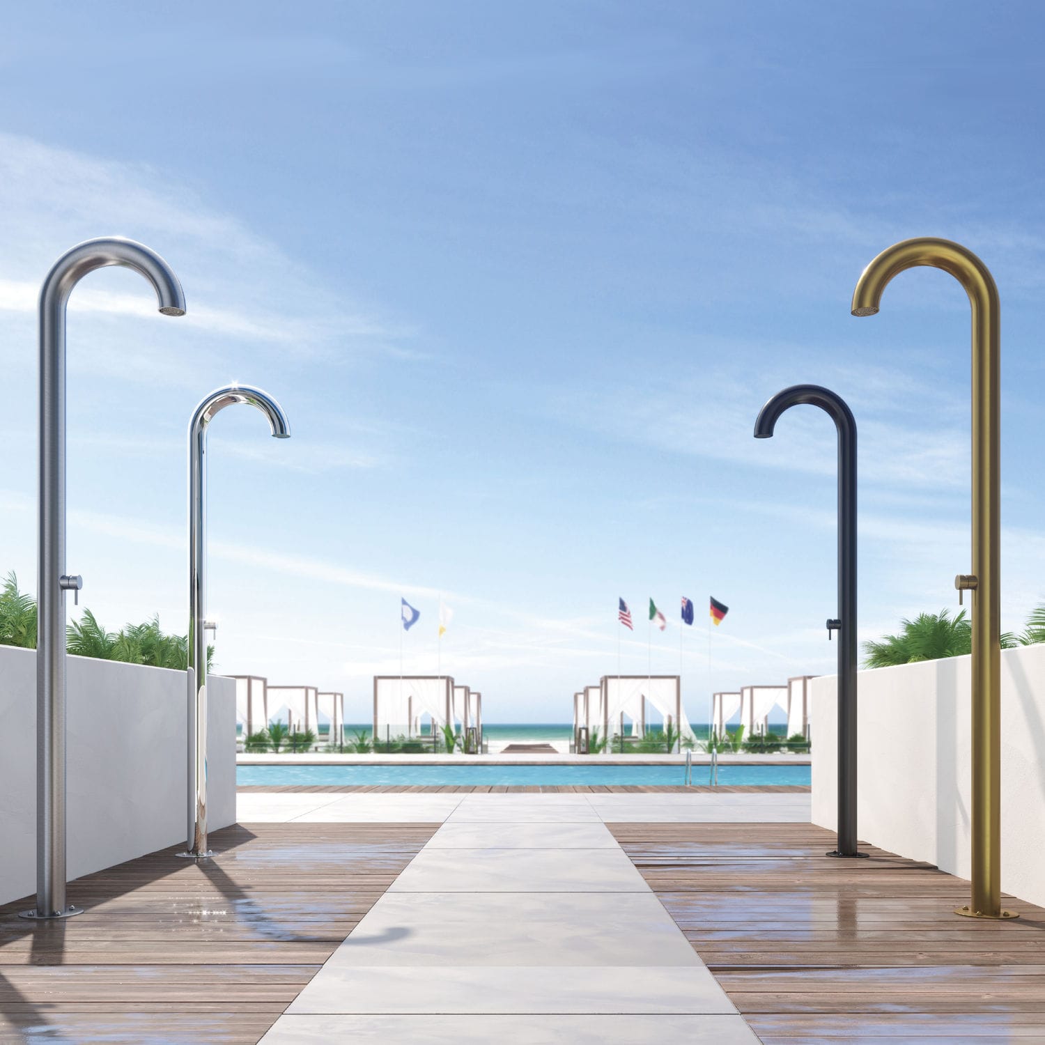 Douche d'extérieur de piscine CLUB C90.M Fontealta classique