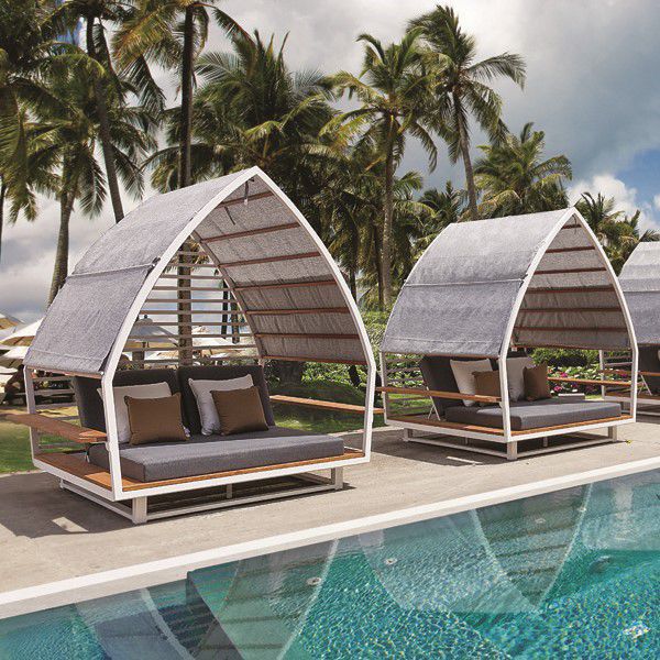Gazebo toit en toile Gazebo Honolulu Contral structure en