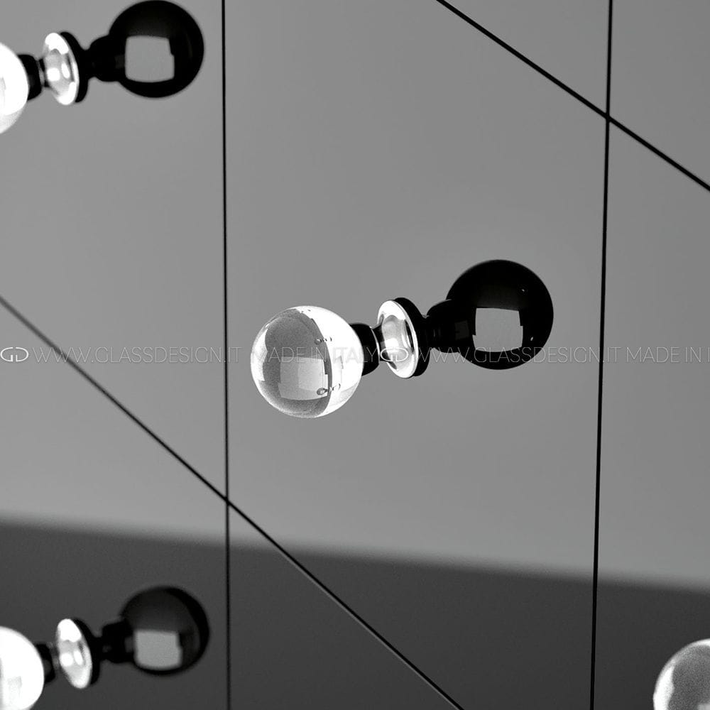 Bouton de meuble classique Sfera GLASS DESIGN Srl en laiton / en