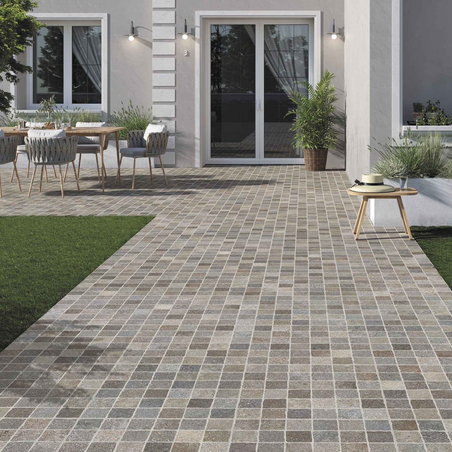 Carrelage d'extérieur - BRUNO LINEARE - Ceramica Rondine - de jardin