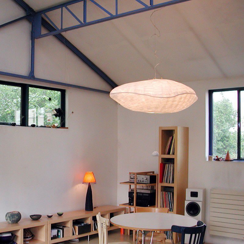 Suspension NUAGE CÉLINE WRIGHT en acier inoxydable brossé / en