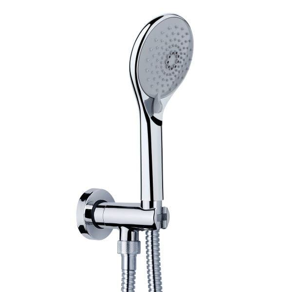 Set de douche encastrable au mur C12037 BOSSINI contemporain / avec douche à main / pluie