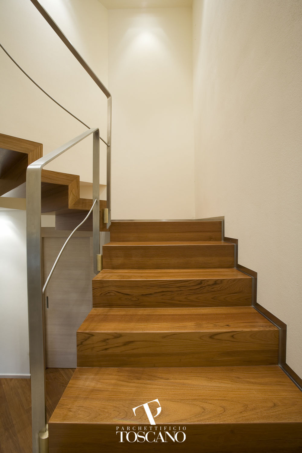 Escalier quart tournant - TEAK PREMIER - Parchettificio Toscano Srl