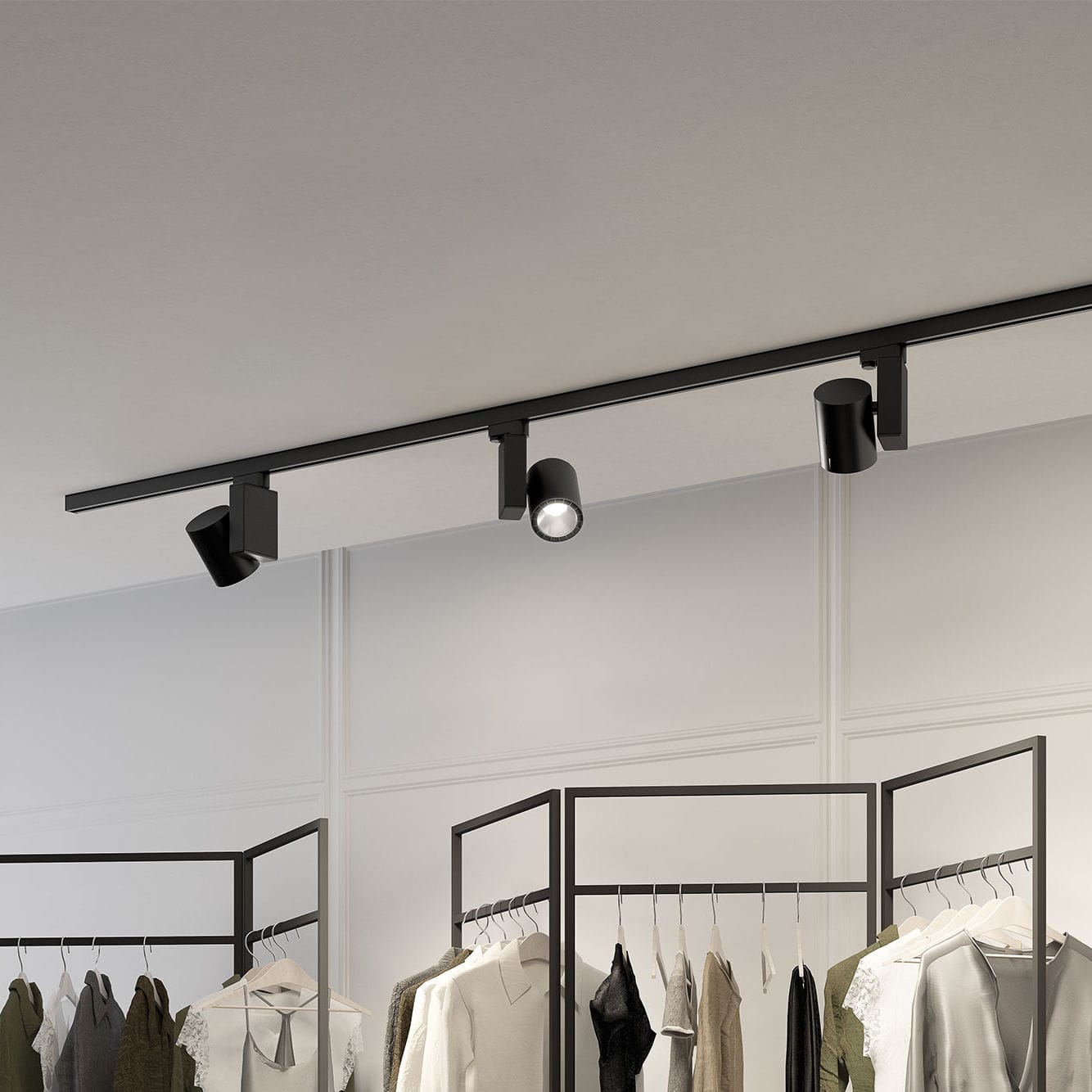 Éclairage sur rail à LED NICK Biffi Luce rond / en aluminium / professionnel