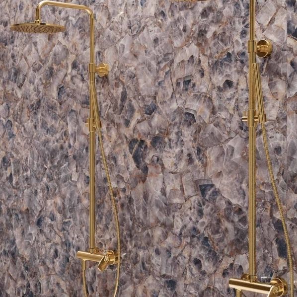 Plafond LED Rainfal Pomme De Douche Thermostatique Salle De Bain Robinet De Douche Ensemble Télécommande Intelligente Multifonction Encastré Robinet Dissimulé