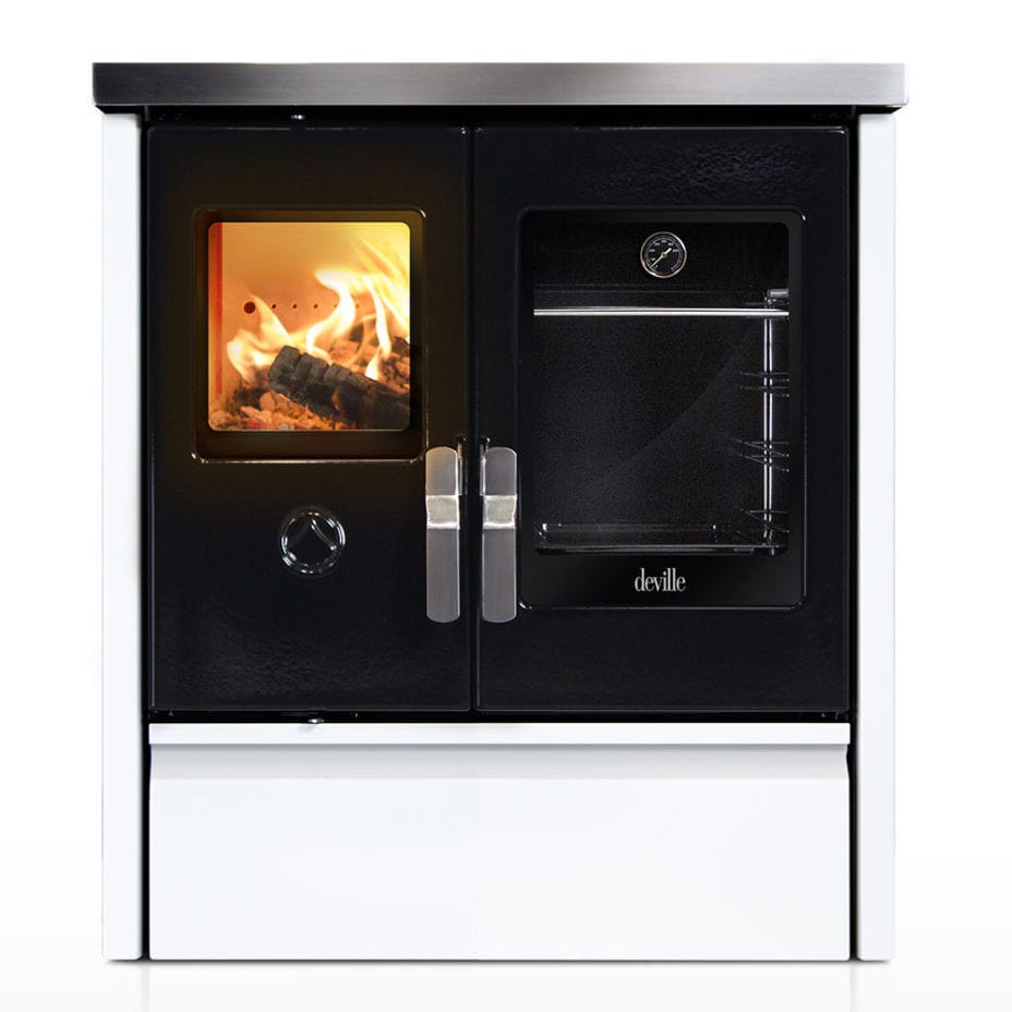 Cuisinière à Bois Avec Four Et Plaque En Fonte - Classe énergétique A+ - NEUVE