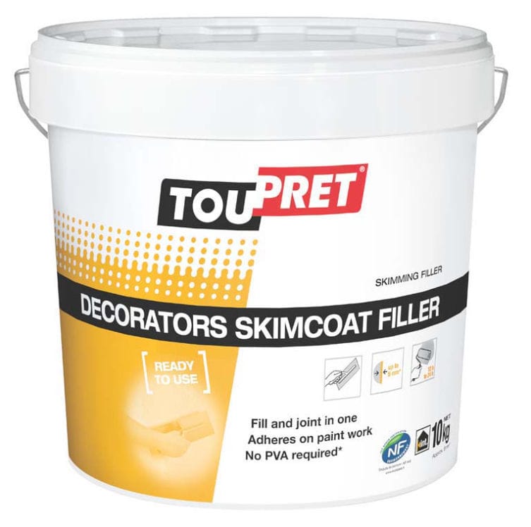 Enduit décoratif SKIMCOAT TOUPRET de rebouchage / d