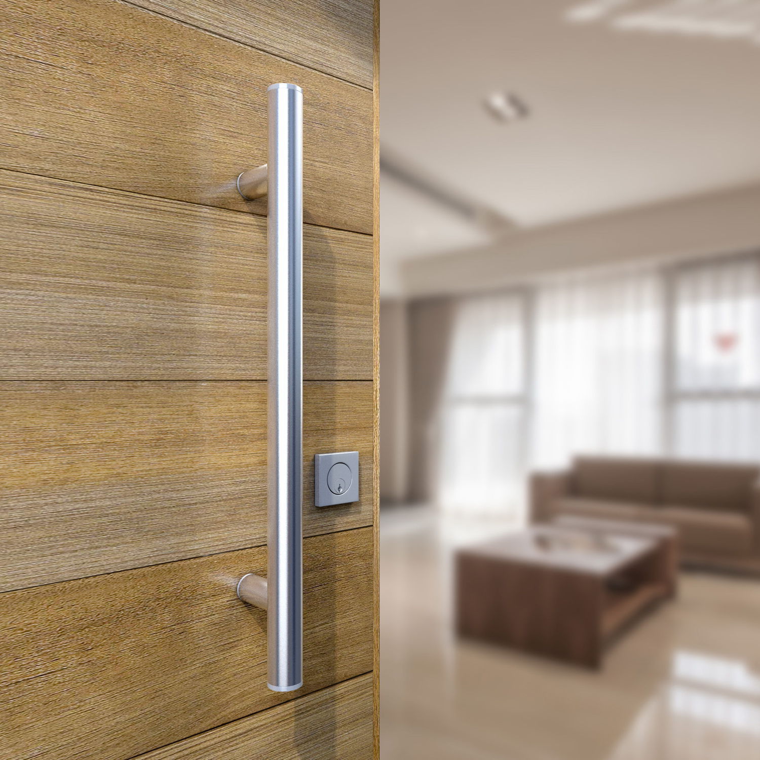 Poignée de tirage de porte INOX100 / 316 SATINE Panidis SA en