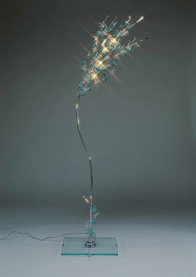 Lampe sur pied MARTINI Illuminazione en aluminium / en cristal / de