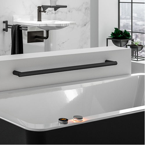 M-D PRO - Barre biseautée en aluminium résidentielle chêne foncé metal decor 1-1/2