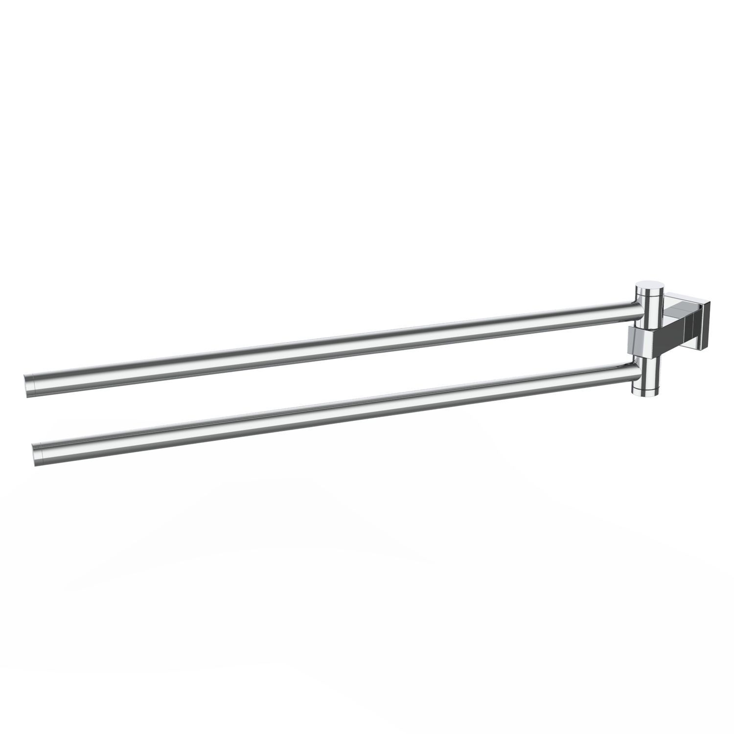 Porte-serviettes 2 Barres - 5487985 - ERLAU - Mural / En Acier Inoxydable