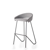 Tabouret de bar contemporain / en cuir /...